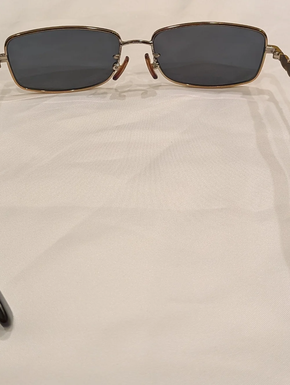 Coach Rose Gold Metal Eyeglasses with Tortoise Temples and Crystal Accents - Picture 8 of 16
